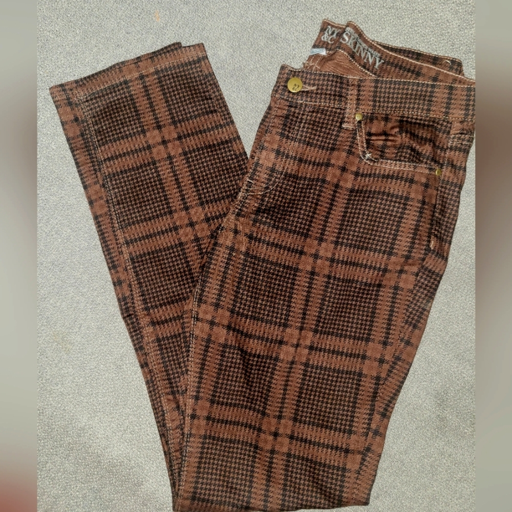New York & Company Brown Houndstooth Pants